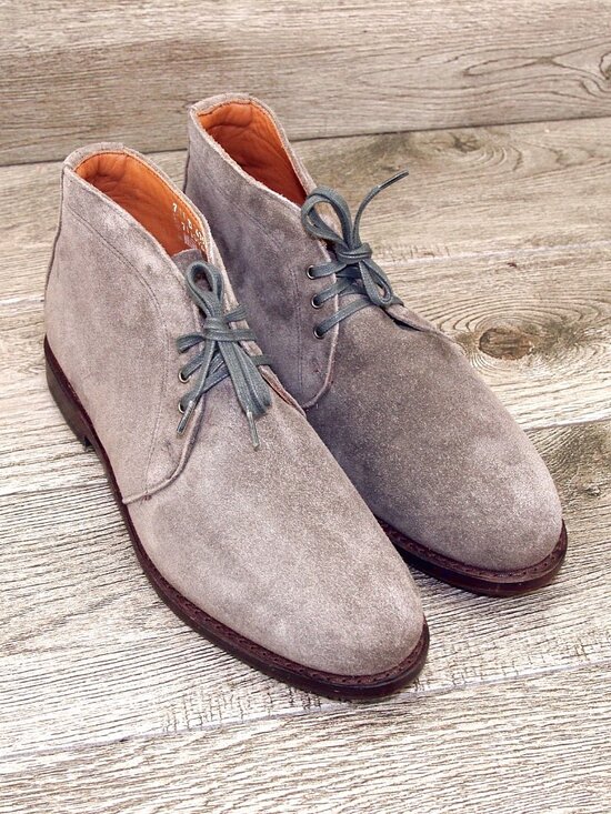 * NIB * $425 Allen Edmonds HEINRICH Chukka 7 D Grey Suede * add $15 new Trees main image 8